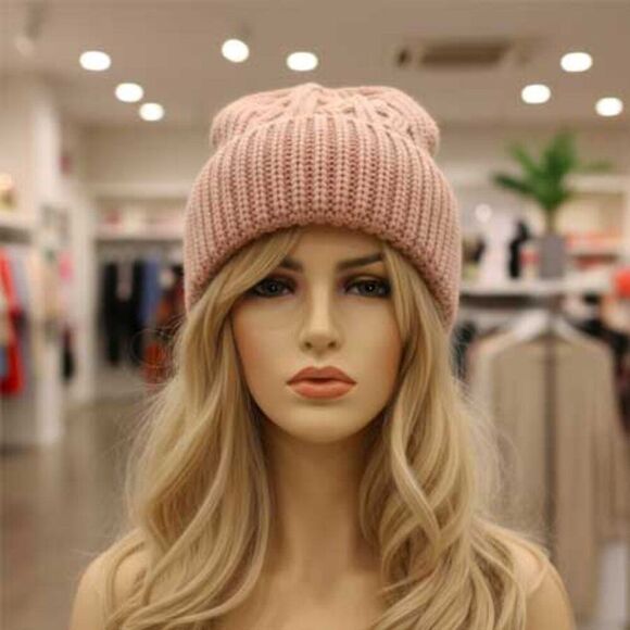 2/$30 Ladies Pink Stylish Winter Hat - Picture 5 of 8